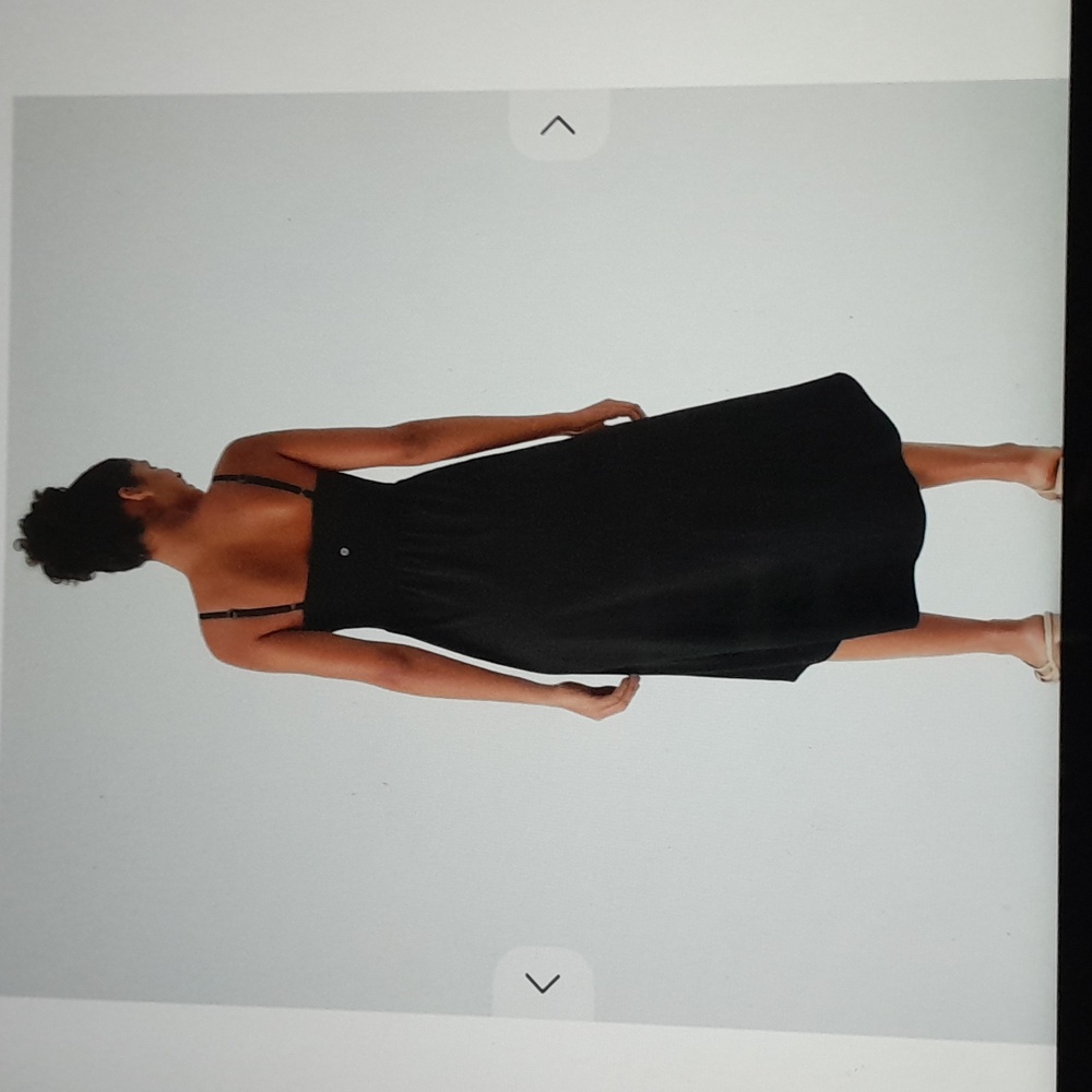 HALARA Black High-Low Midi Dress - Picture 2 of 4